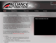 Tablet Screenshot of allianceautomation.com